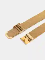 Золотой металлический ремешок для Huawei Band 6 / Honor Band 6
