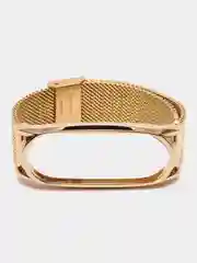Золотой металлический ремешок для Xiaomi Mi Band 3, 4, 5, 6
