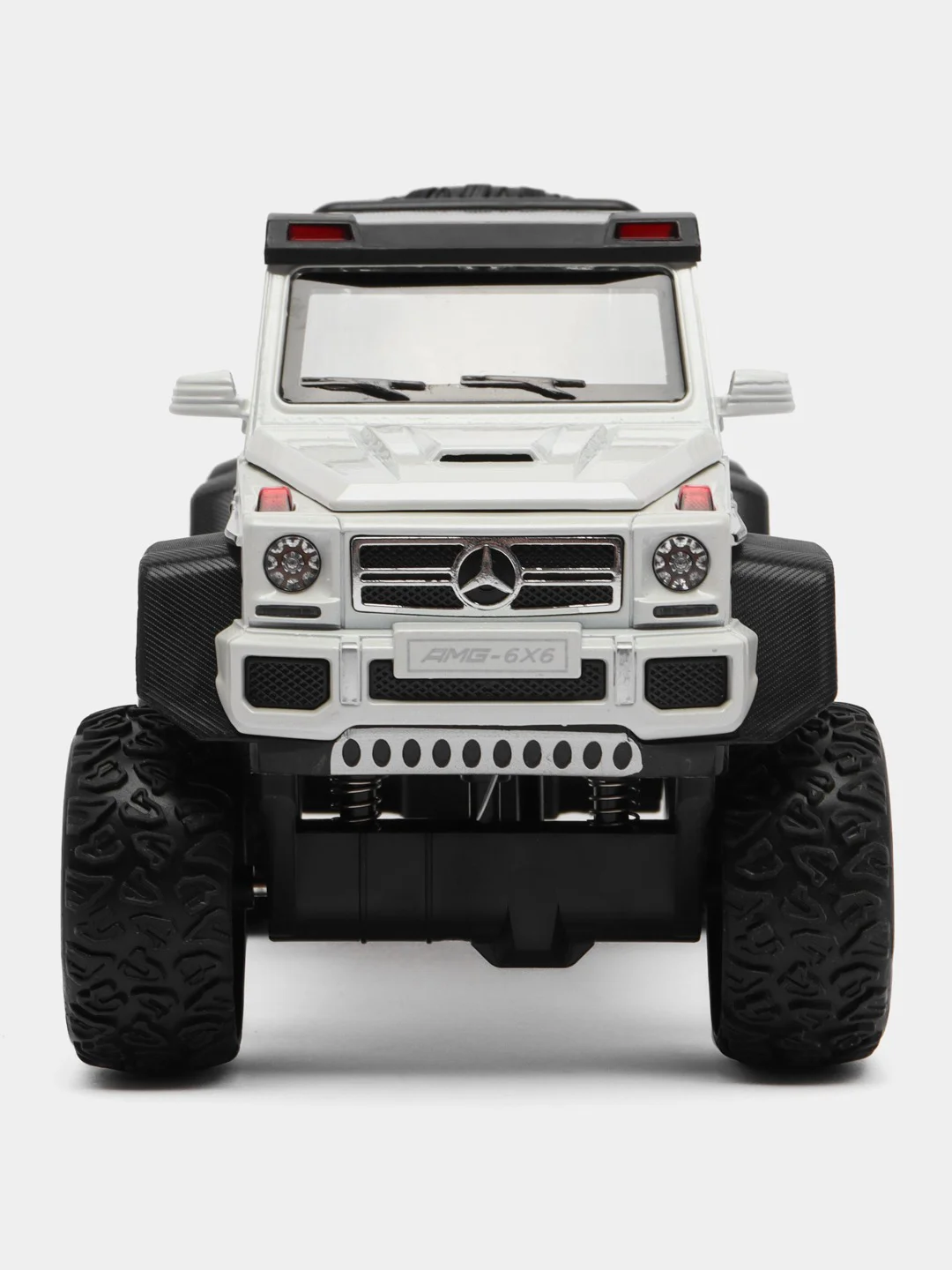 Белый металлическая машинка Che Zhi 1:22 Mercedes G-Class AMG 6х6 CZ122A, 23 см, свет и звук