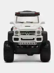 Белый металлическая машинка Che Zhi 1:22 Mercedes G-Class AMG 6х6 CZ122A, 23 см, свет и звук
