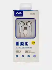 Белый наушники проводные Type-C Miccell VQ-H02