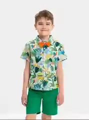 Белый детский костюм для мальчика праздничный