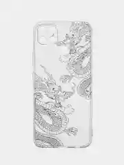 Лавандовый силиконовый чехол на Oppo Realme C25/C25s / Оппо Реалми С25/C25s прозрачный, с рисунком