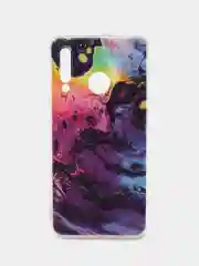 Лавандовый чехол на Huawei P30 Lite/Honor 20S/20 Lite 2020 / Хонор 20 Lite прозрачный, с рисунком