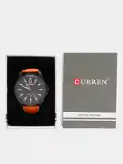 Карамельный наручные часы Curren 8379, мужские, в подарочной упаковке