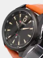 Карамельный наручные часы Curren 8379, мужские, в подарочной упаковке