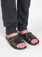 Черный сланцы мужские, 2 цвета