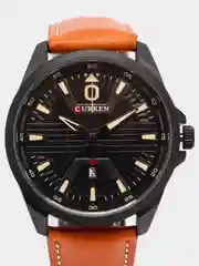 Карамельный наручные часы Curren 8379, мужские, в подарочной упаковке