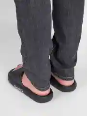 Черный сланцы мужские, на высокой подошве, 2 цвета