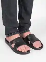 Черный сланцы мужские, 2 цвета