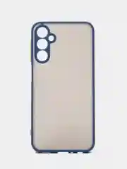 Синий чехол для Samsung Galaxy A24, Самсунг Галакси А24, пластиковый, матовый, с цветными кнопками