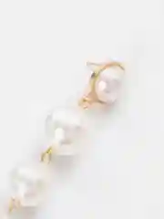 Серьги подвески с жемчугом