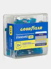 Набор флажковых пластиковых предохранителей Goodyear стандарт, 50 штук (15А)