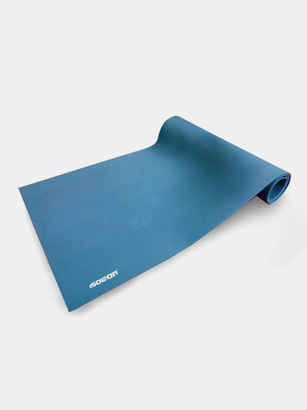Синий коврик спортивный для зарядки, фитнеса, йоги Isolon Sport 5, 180х60 см