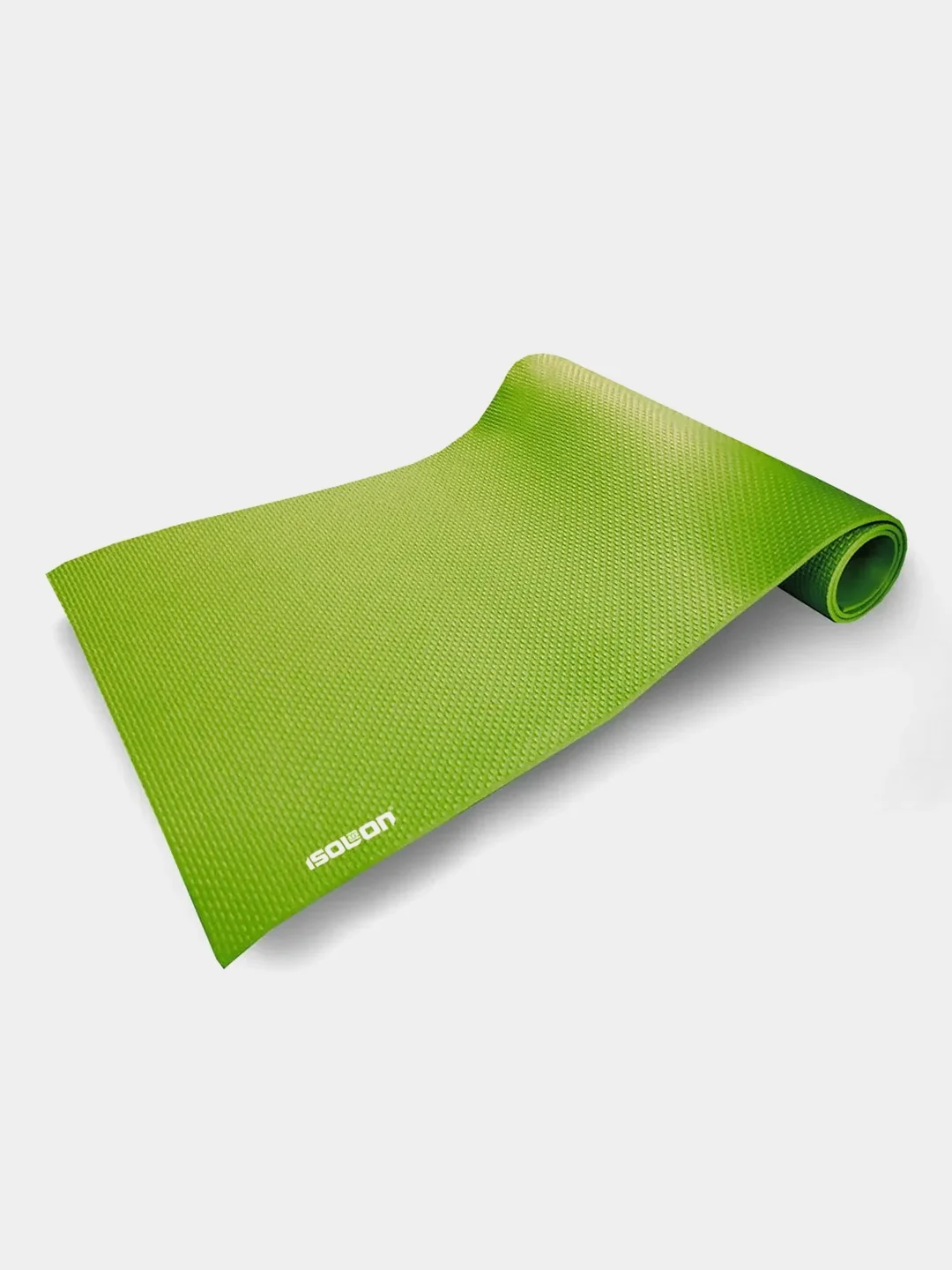 Лайм коврик спортивный для зарядки, фитнеса, йоги Isolon Sport 5, 180х60 см