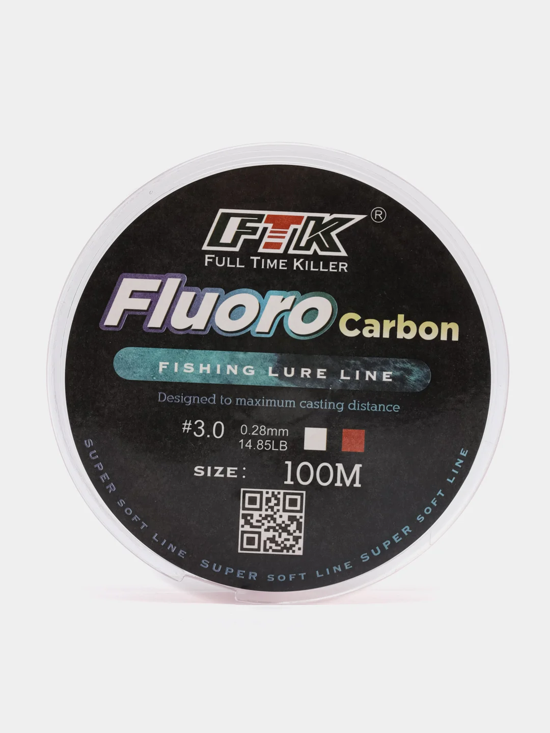 Розовый леска рыболовная нейлоновая FluoroCarbon, 100 м