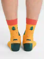 Носки с принтом "Лес"