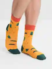 Носки с принтом "Лес"