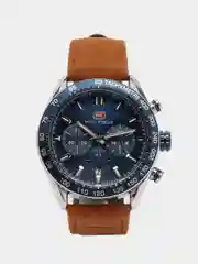 Темно-синий мужские наручные часы Mini Focus MF0403G, с хронографом, в подарочной упаковке