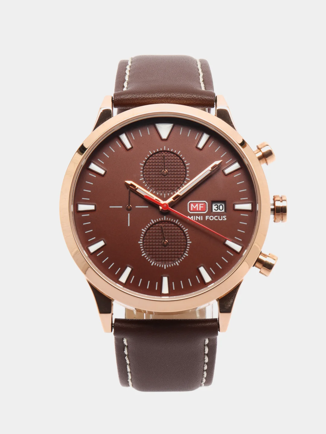 Серебряный мужские наручные часы Mini Focus MF0015G с хронографом, в подарочной упаковке
