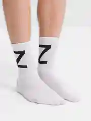 Белый носки с символом Z