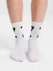 Белый носки с символом Z