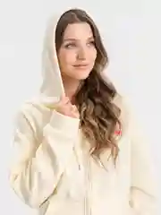 Бежевый толстовка оверсайз
