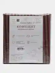 Коричневый комплект постельного белья Cotton Nights Sweet Dreams, хлопок