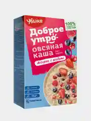 Каша овсяная Увелка "Ассорти с ягодами", 6х40 г