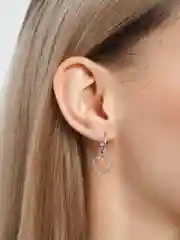 Серьги "Сердечки" ассиметричные, для пирсинга