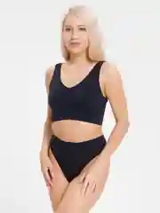 Черный комплект белья женский