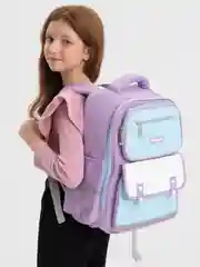 Сиреневый рюкзак школьный, ранец, портфель