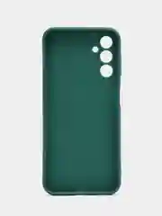 Тёмно-зелёный чехол для Samsung Galaxy A14 / Самсунг Галакси А14, силиконовый, матовый