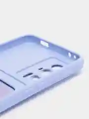 Красный чехол для Poco F5 Pro / Поко Ф5 Про, силиконовый, с карманом для карты