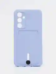 Лавандовый чехол для Samsung Galaxy A54 5G, Самсунг Галакси А54 5Г, силиконовый, с карманом для карты