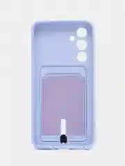 Лавандовый чехол для Samsung Galaxy A54 5G, Самсунг Галакси А54 5Г, силиконовый, с карманом для карты