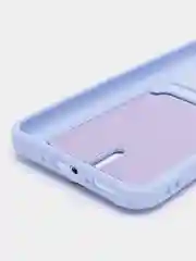 Лавандовый чехол для Samsung Galaxy A54 5G, Самсунг Галакси А54 5Г, силиконовый, с карманом для карты