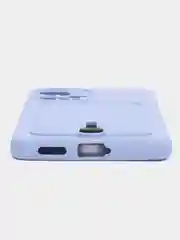 Лавандовый чехол Poco F5 / Поко Ф5 силиконовый, с карманом для карты