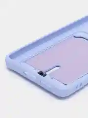 Лавандовый чехол Poco F5 / Поко Ф5 силиконовый, с карманом для карты