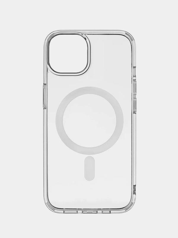 Чехол MagSafe для iPhone (Айфон) 11, 12, 13, 14, 15 Pro, Max, mini, plus, прозрачный