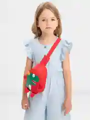 Красный рюкзак детский, для мальчиков, девочек, с акулой и динозавром