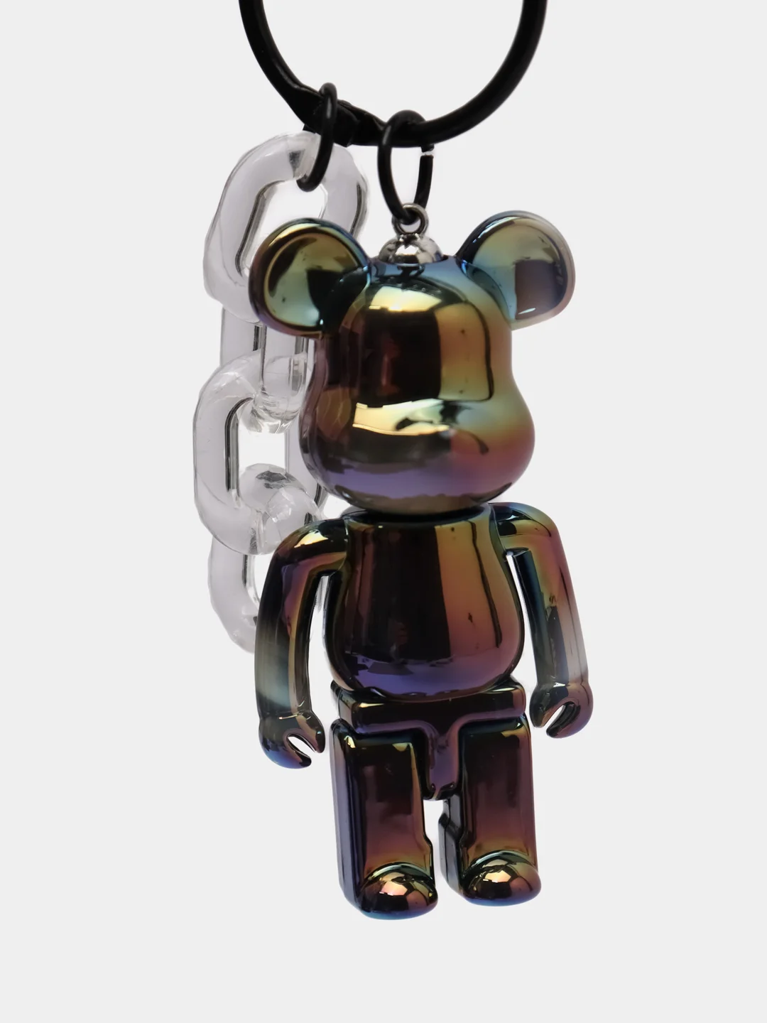 Фиолетовый брелок Bearbrick для ключей, украшение для сумки, рюкзака