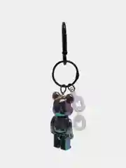 Фиолетовый брелок Bearbrick для ключей, украшение для сумки, рюкзака
