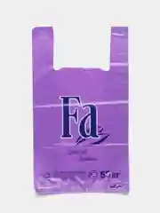 Фиолетовый пакет майка "Fa", 30см*54см