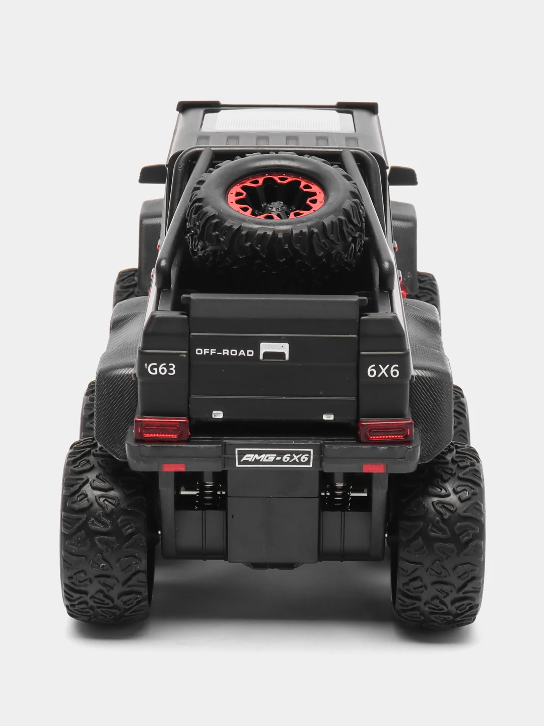 Красный металлическая машинка Che Zhi 1:22 Mercedes G-Class AMG 6х6 CZ122A, 23 см, свет и звук