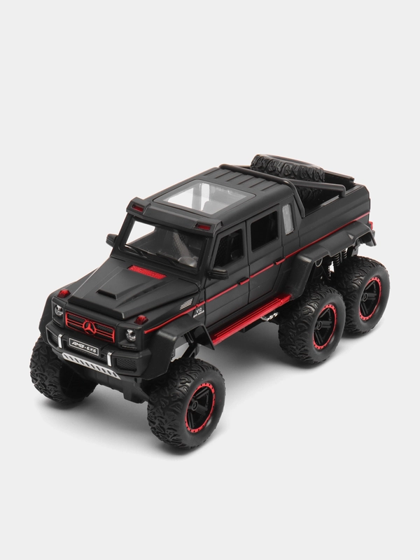 Металлическая машинка Che Zhi 1:22 Mercedes G-Class AMG 6х6 CZ122A, 23 см, свет и звук