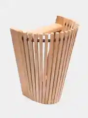 Банный абажур из ольхи настенный, веерный, 30,5 x 27 х 16 см