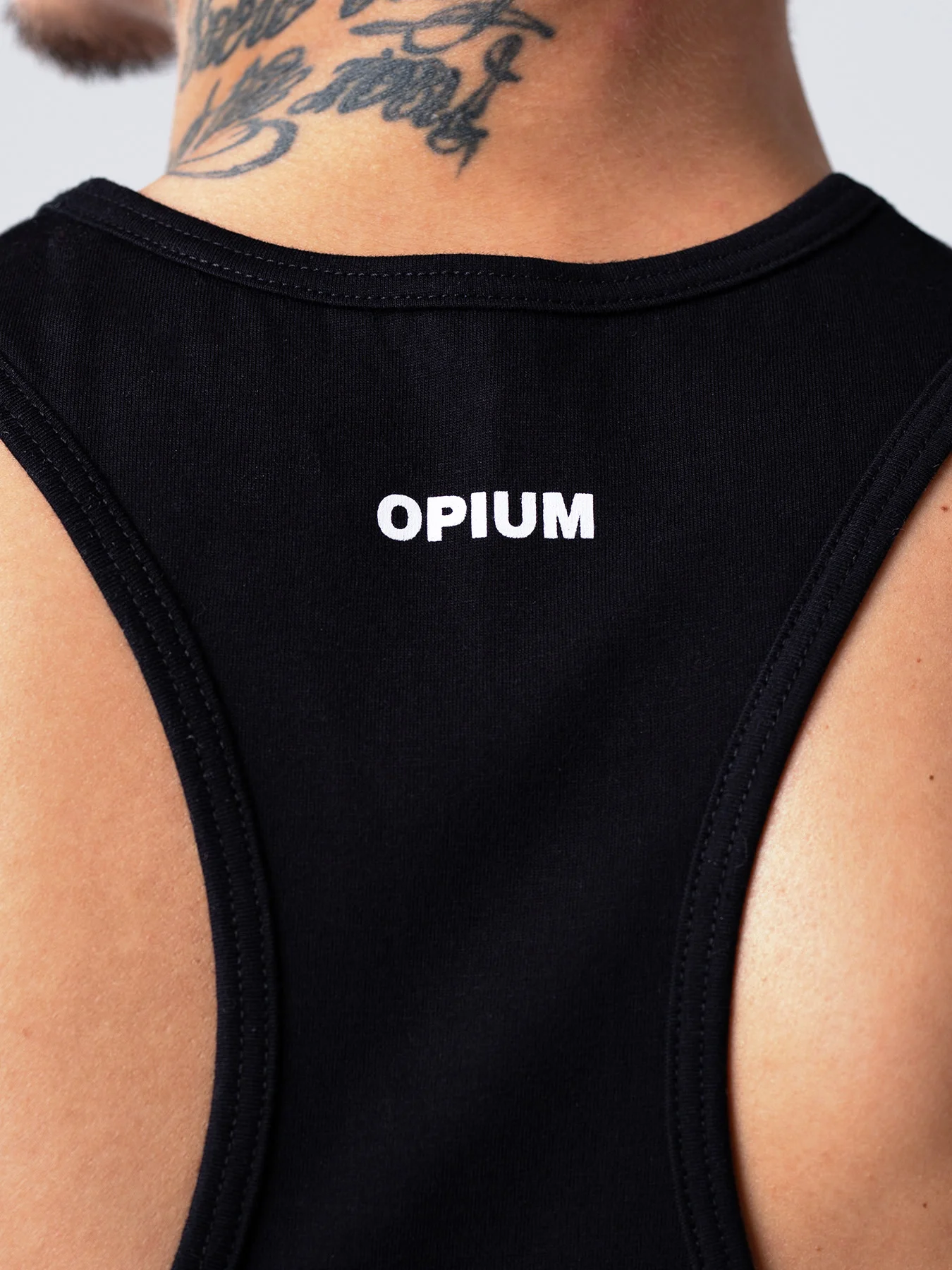 Белый майка мужская OPIUM
