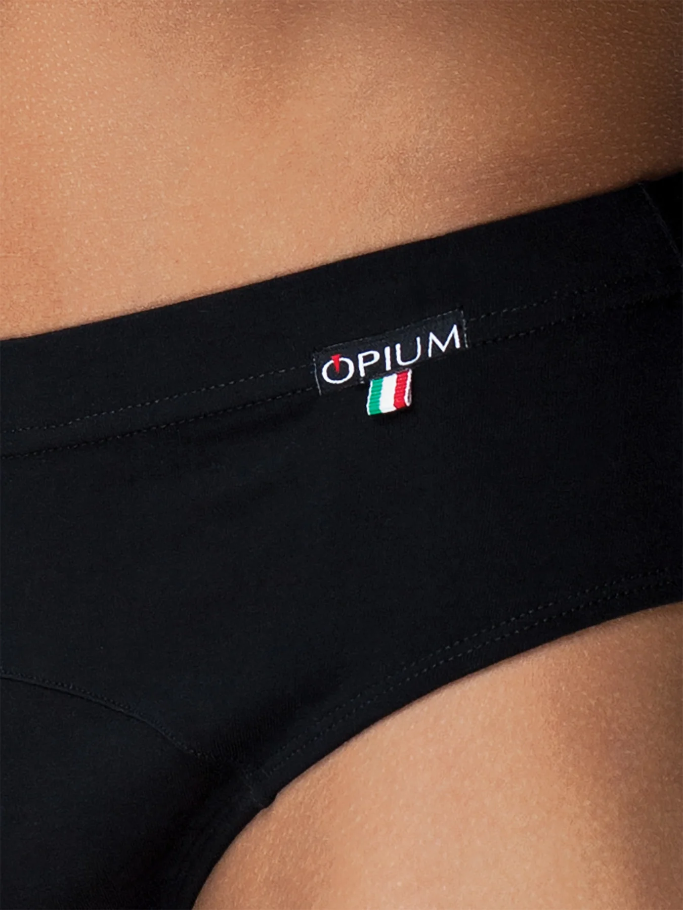 Черный трусы мужские слипы OPIUM