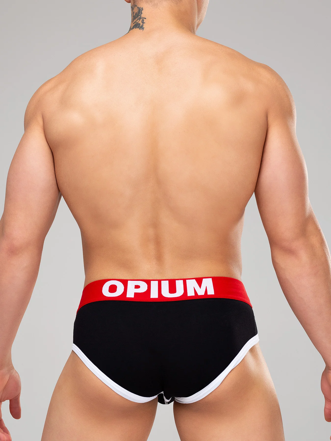 Черный трусы мужские брифы OPIUM